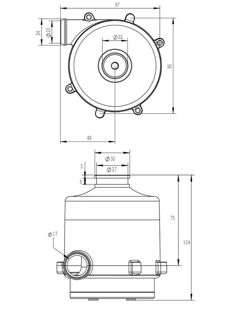 Micro DC brushless blower turbine positive and negative high voltage stepless speed regulating centrifugal motor
