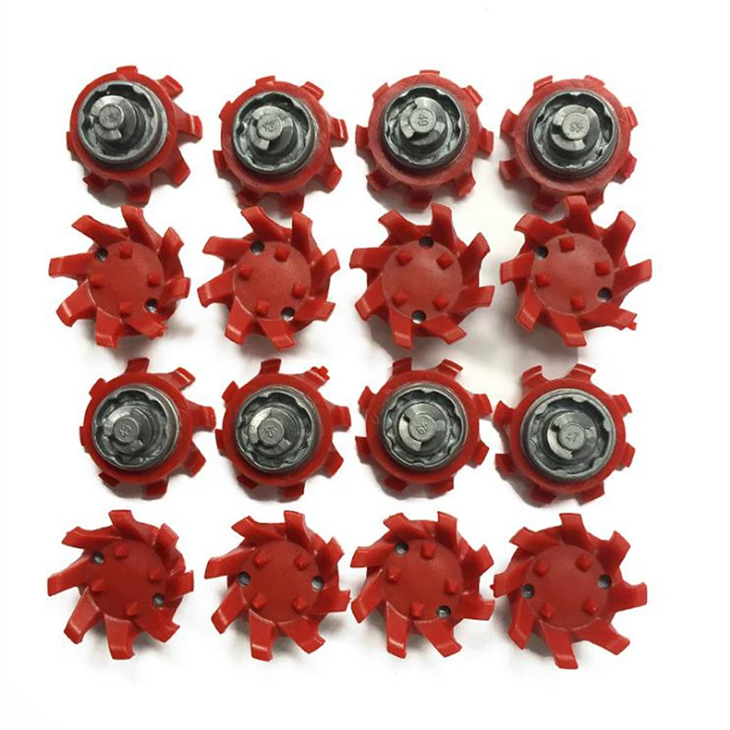 14Pcs Red Golf Shoes Spikes Fast Twist Studs Cleats Softspikes For Footjoy Sports Shoes Accesories