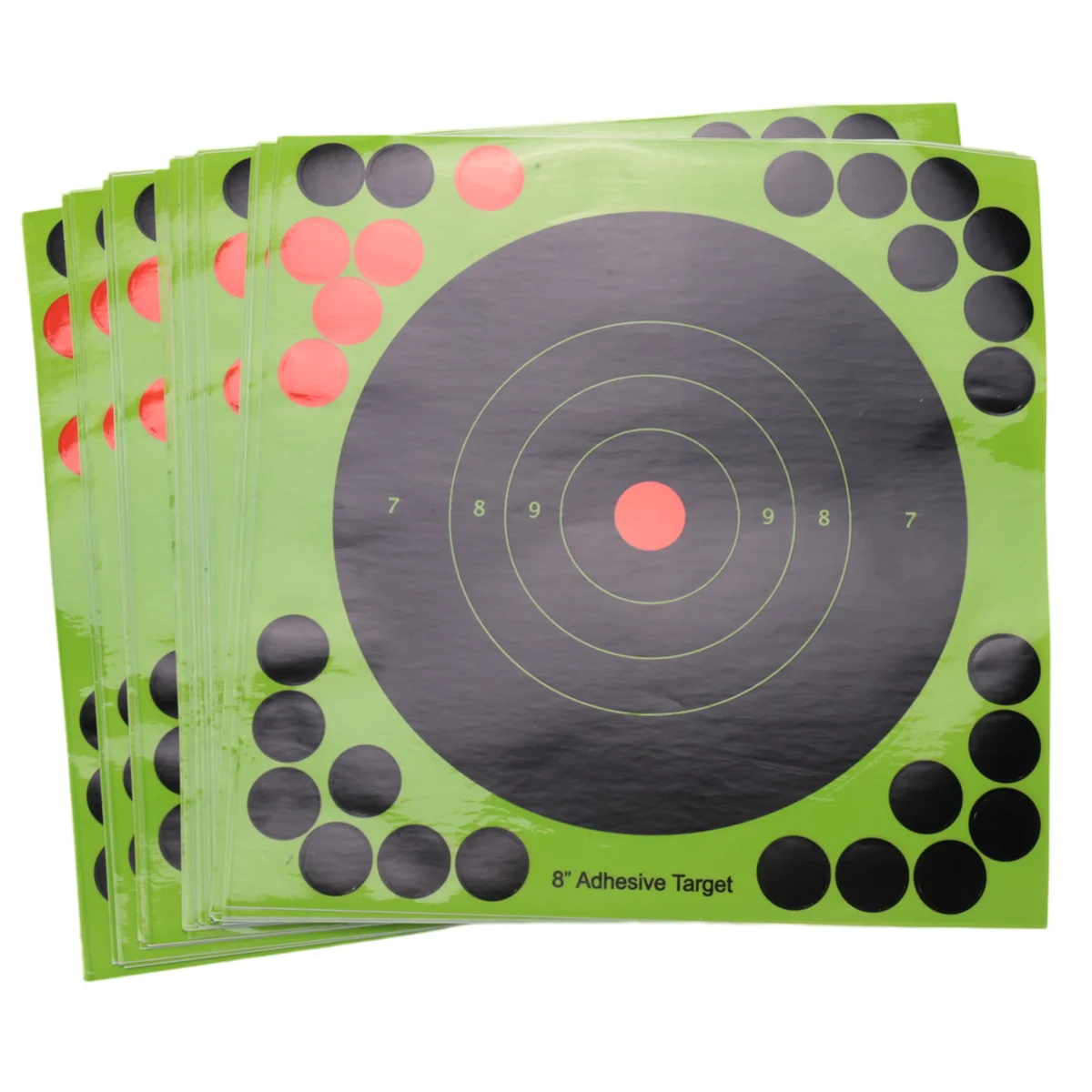 50Pcs/Set Hunting Targets 8x8 Inch Self Adhesive Paper Reactive Splatter Targets Stickers