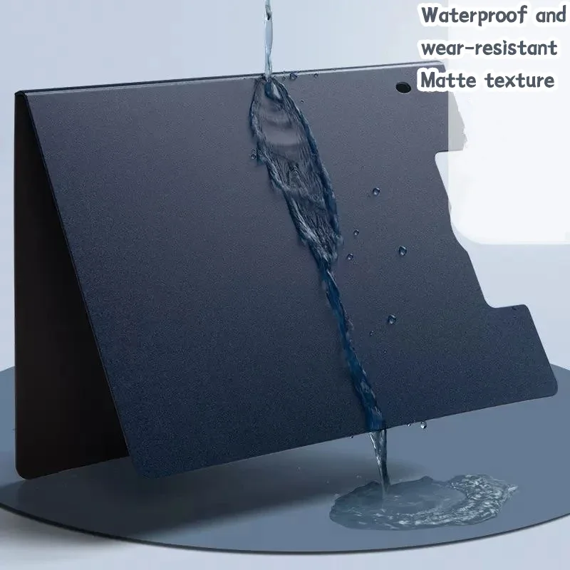 Frosted A4 File Folder - Multifunctional Thickened Office Organizer, Foam-Padded Double-Layer Document Holder for School/Work