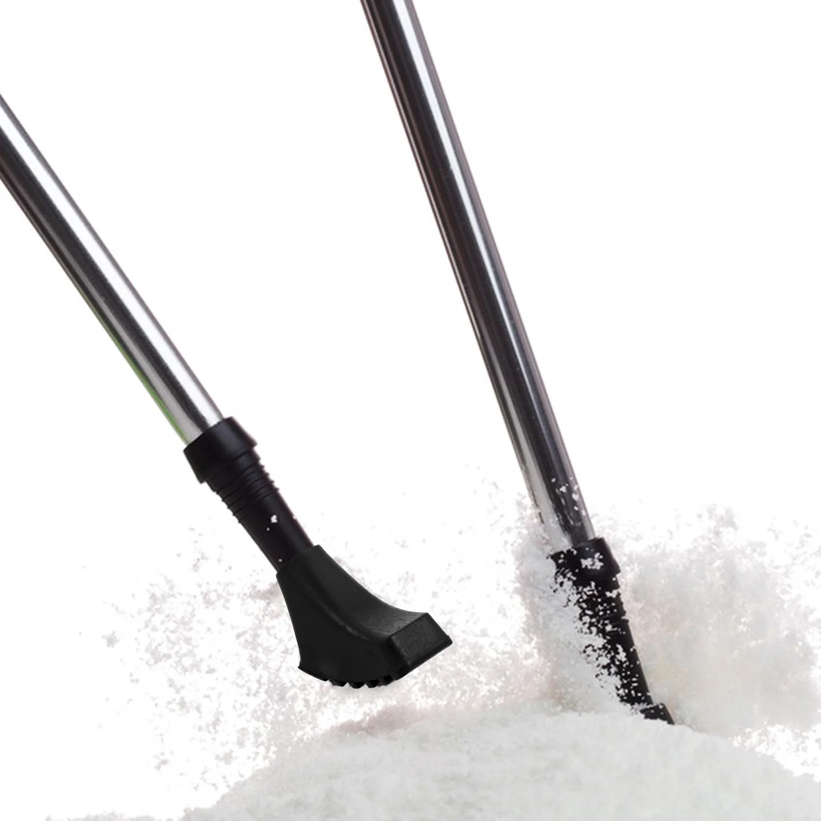 

8Pcs Trekking Pole Replacement Tips Nonslip Hiking Pole Feet Shock Absorption for Various Terrains Walking Climbing