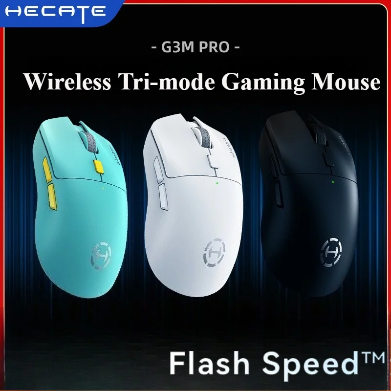 

Беспроводная мышь Hecate G3m Pro с низкой задержкой, 26000 точек на дюйм, трехрежимная игровая мышь, легкая мышь со вспышкой, киберспортивный ПК, геймер, Edifier