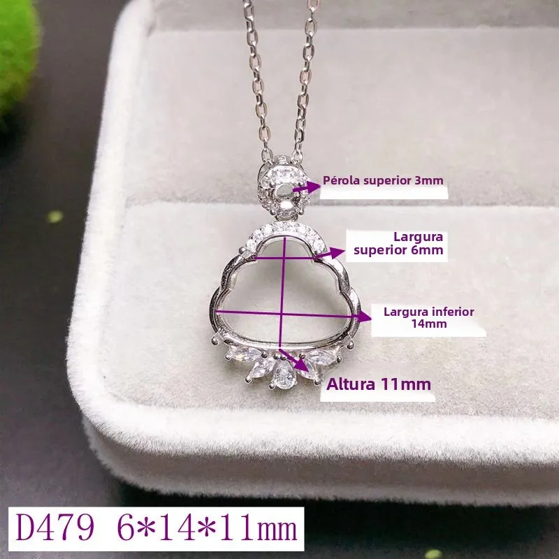 925-sterling-silver-buddha-pendant-empty-base-for-engraving-jadeite-buddha-size-61-41-11mm-korean-style-fashion-jewelry