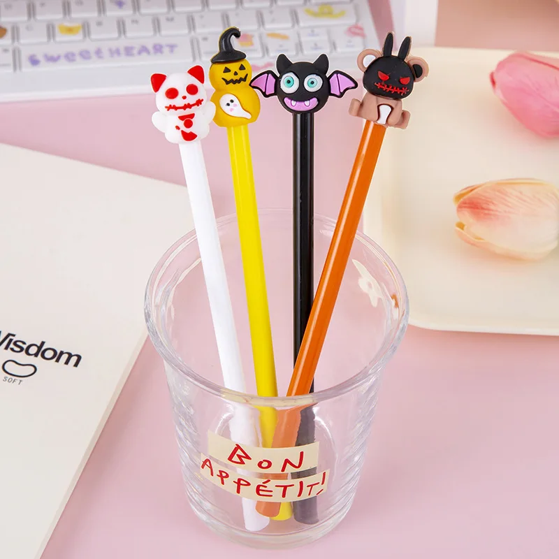 12 Pcs Creative Halloween Monster Gel Pens Stationery Gift for Kids