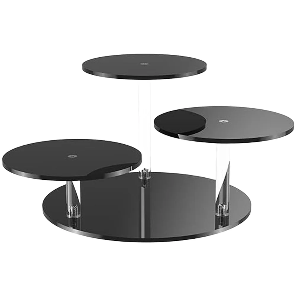 Collectible Rack Desktop Showcase Base Diameter 19cm, Display Stand Diameter 12cm Collectibles Showcase Modern Aesthetic