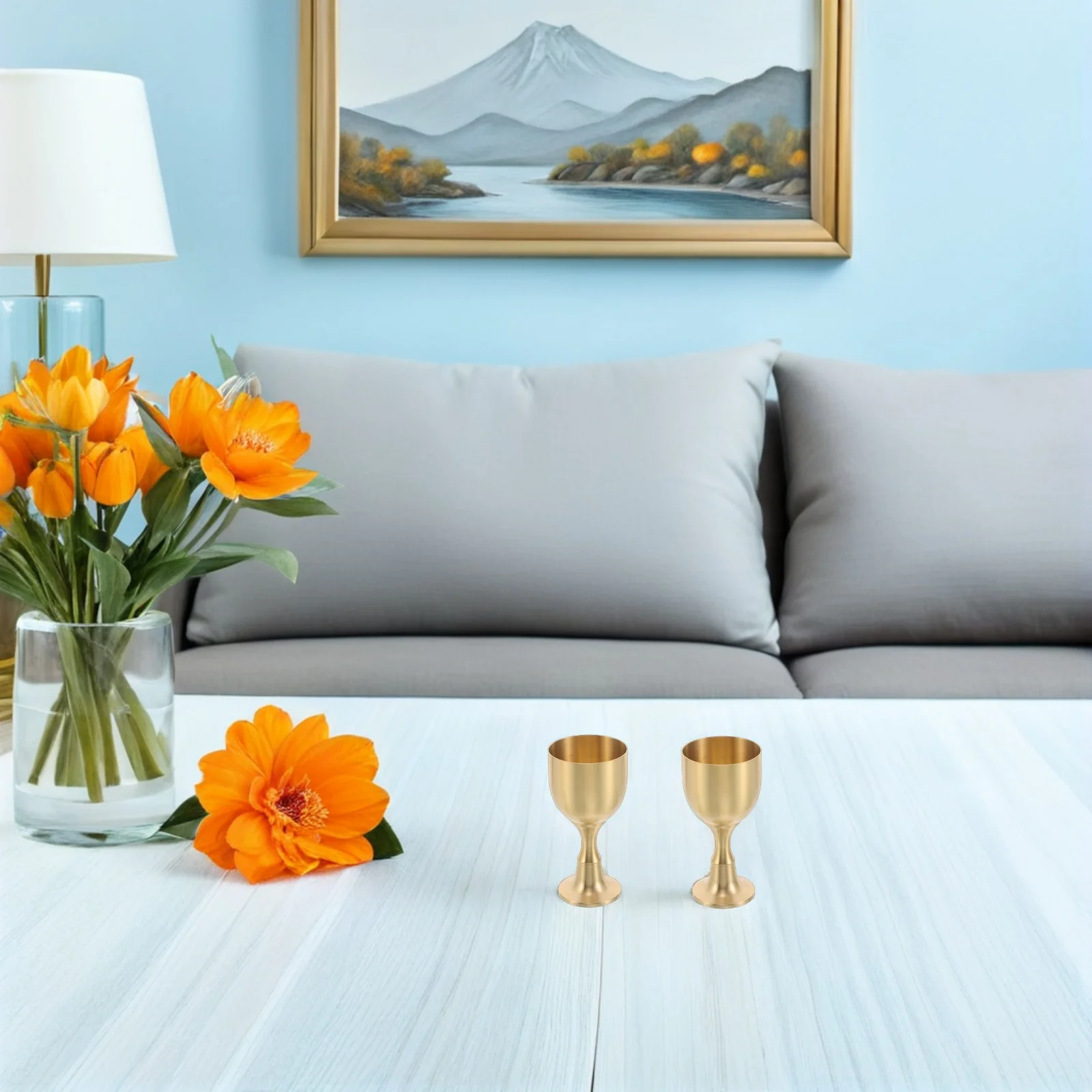 2 шт., винтажный бокал для чаши, золотая латунная металлическая чашка для питья для алтаря, предложение, причастие, ритуальная вечеринка, декор в стиле Ренессанс, ярмарка