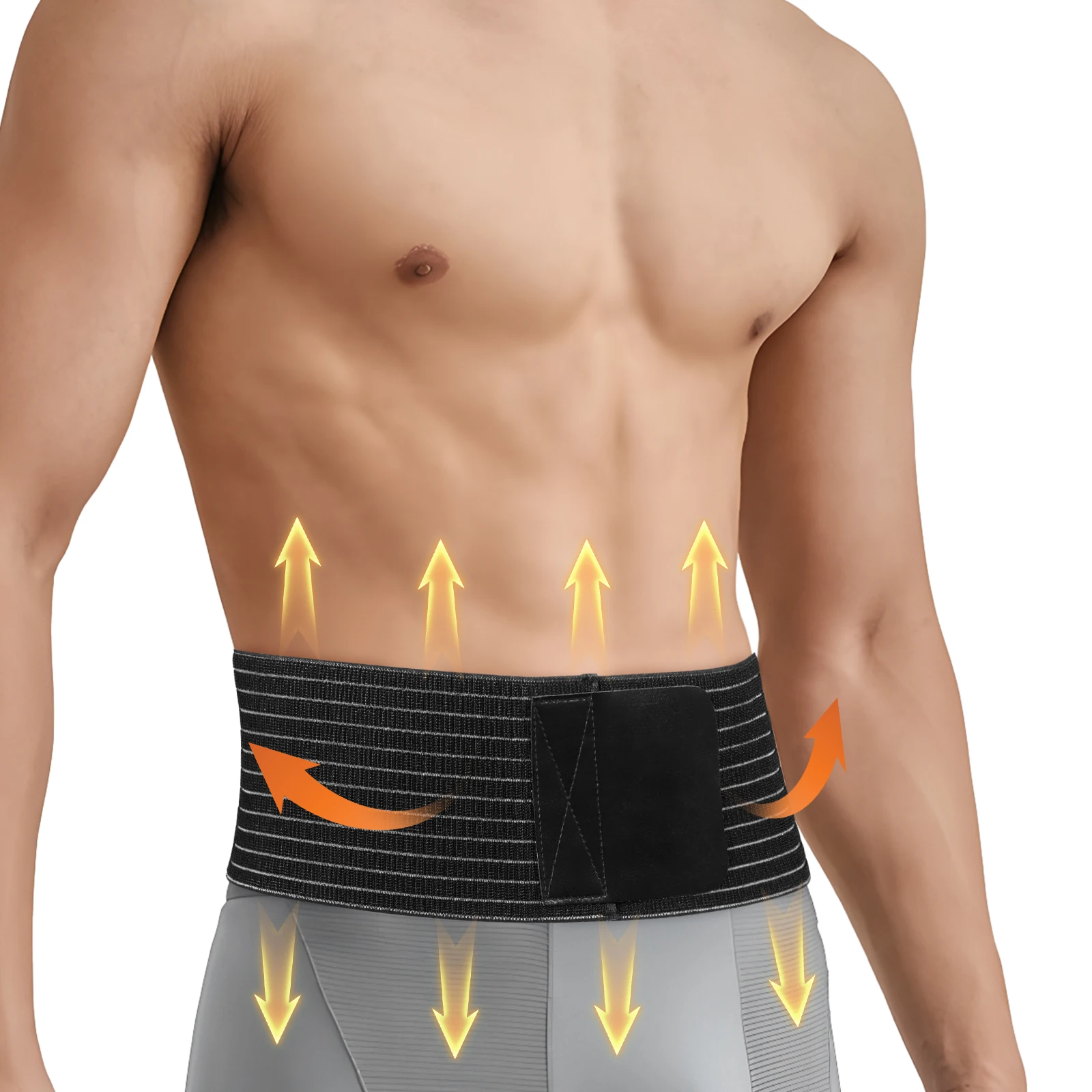 Lefeke Umbilical Hernia Belt for Men and Women Abdominal Support Binder with Compression Pad Belly Button Umbilical Hernia Belts