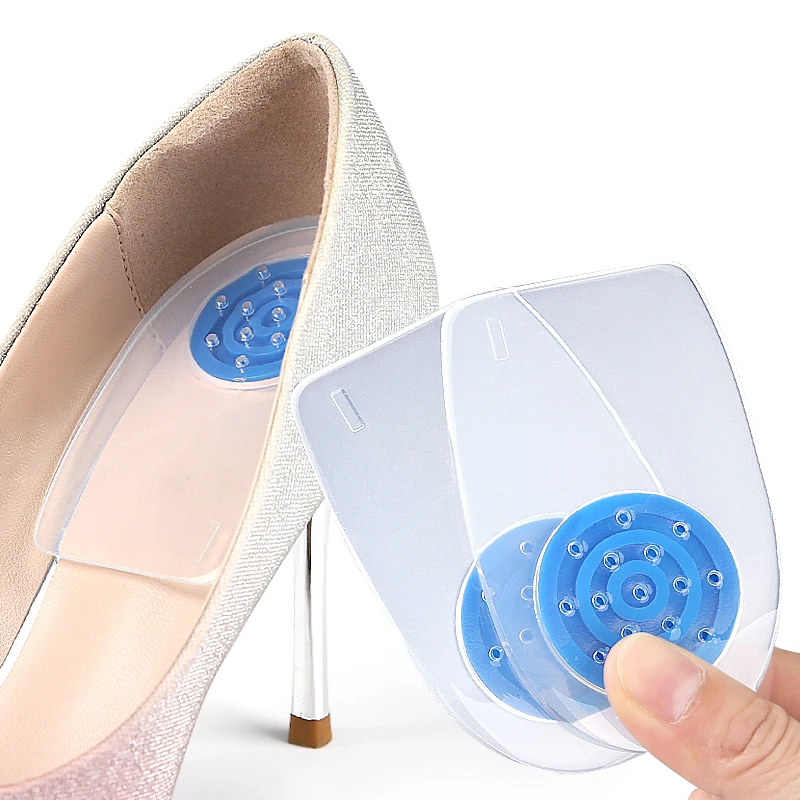 Silicone Heel Pads for Men & Women - Soft Shock-Absorbing Cushion, Detachable Shoe Insoles for Daily Comfort & Pain Relief