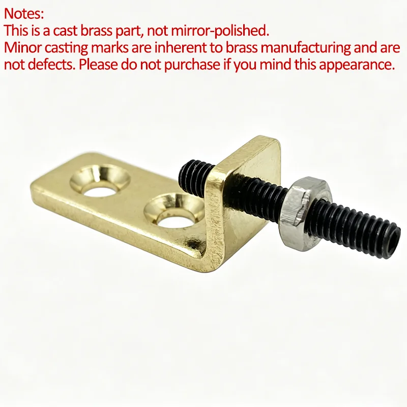 Brass Tremolo Stopper Stabilizer Set Suitable for Floyd Rose and Other Floating Bridges Guitar Parts (FMTS) with Screw Wrench