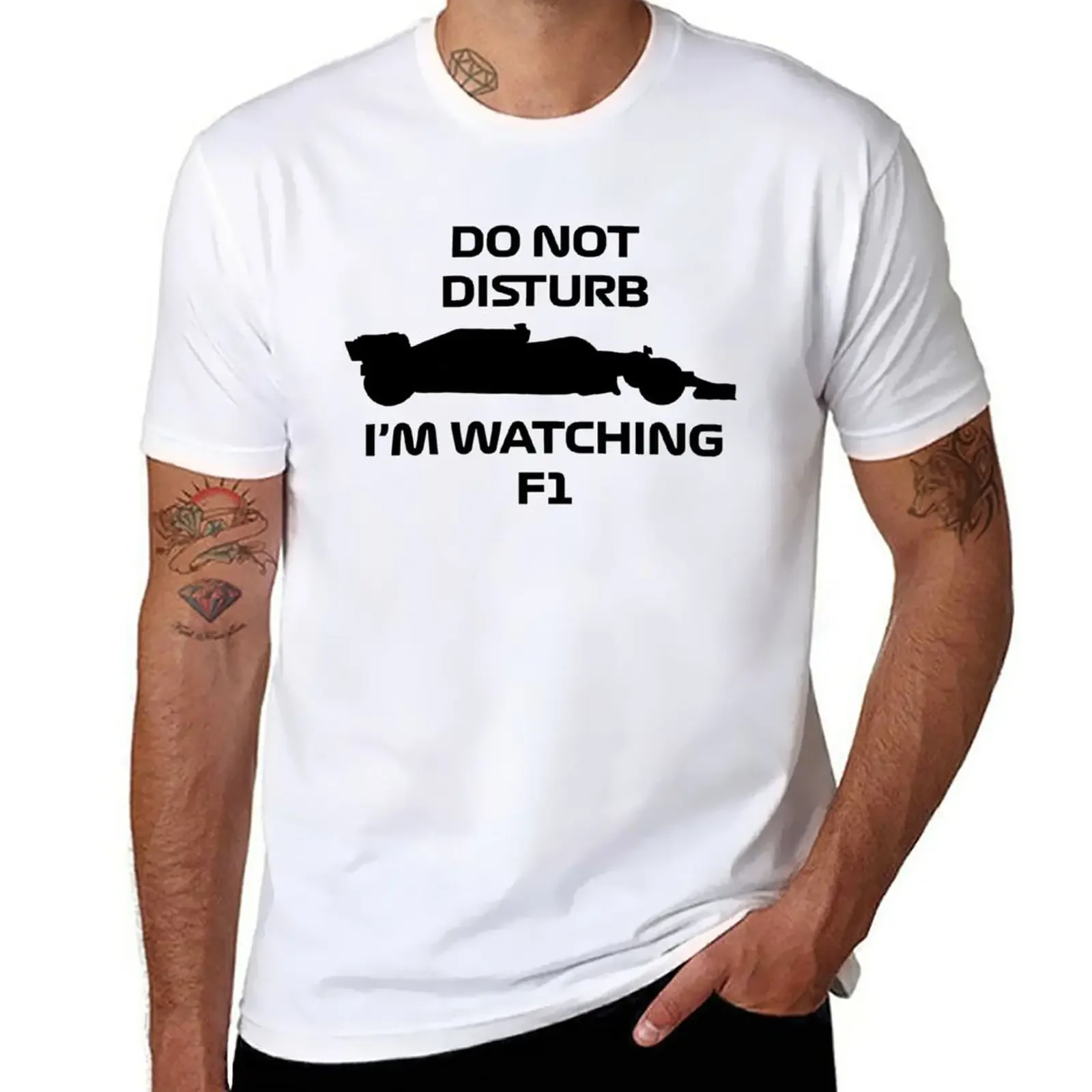 

Do Not Disturb I Am Watching F1 T-Shirt quick-drying blanks vintage tees mens graphic t-shirts