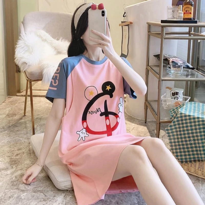 

Summer Nursing Nightgown - Maternity Breastfeeding Sleep Dress, Ultra - Comfortable Nightwear for Pregnant Moms