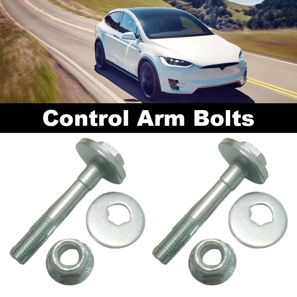 

Болты кулачкового рычага заднего носка с гайкой и шайбой для Tesla для модели S X 2012-2021, запасная часть рычага управления 2007061 2007 G2U3