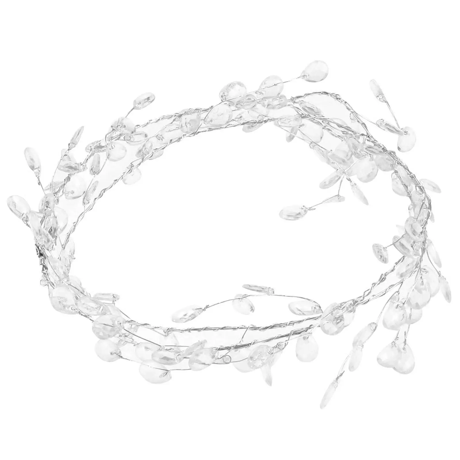 Clear Bead Drop Garland Strand Acrylic Hanging Decoration for Wedding Party Chandelier Iron Wire Craft Jewelry Making