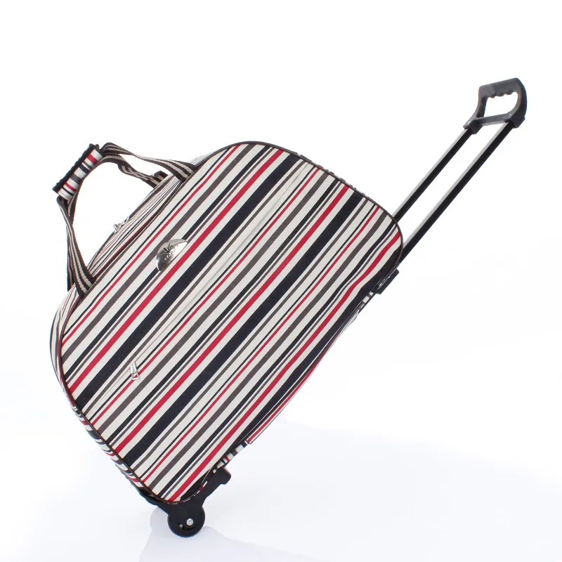 Large Capacity Travel Trolley Bags Women Men Wheeled Bag Oxford Waterproof Rolling Luggage Suitcase Travel Bag With Wheels