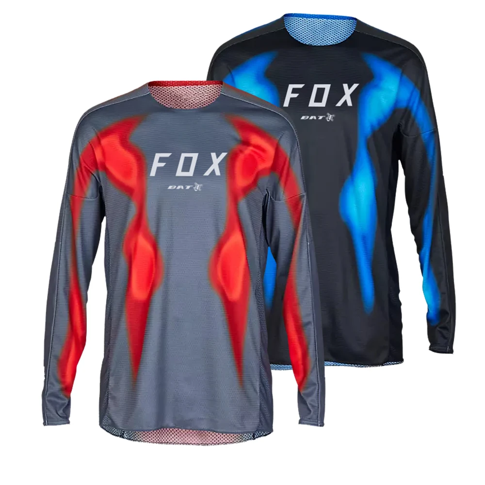 

Men's Motocross Jersey BAT FOX Downhill Jersey Enduro MTB T-Shirt Mountain Bike Cycling Clothing Maillot Ciclismo Hombre