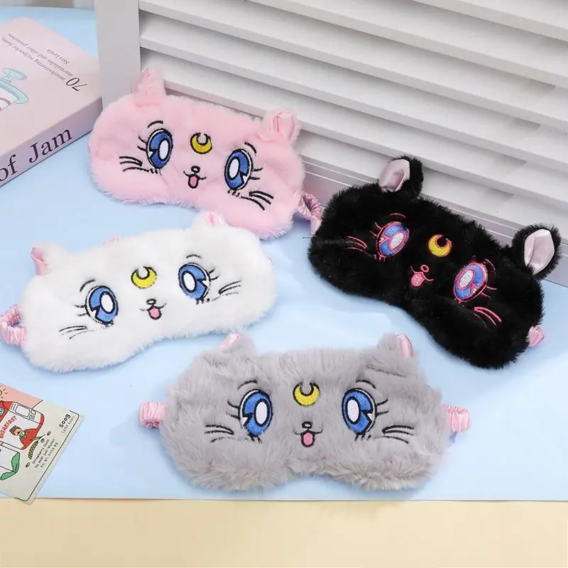 

Sailor Moon Luna Artemis Diana Plush Eye Mask Afternoon Nap Sleep Artifactlight Blocking Anime Peripherals Friend Holiday Gift