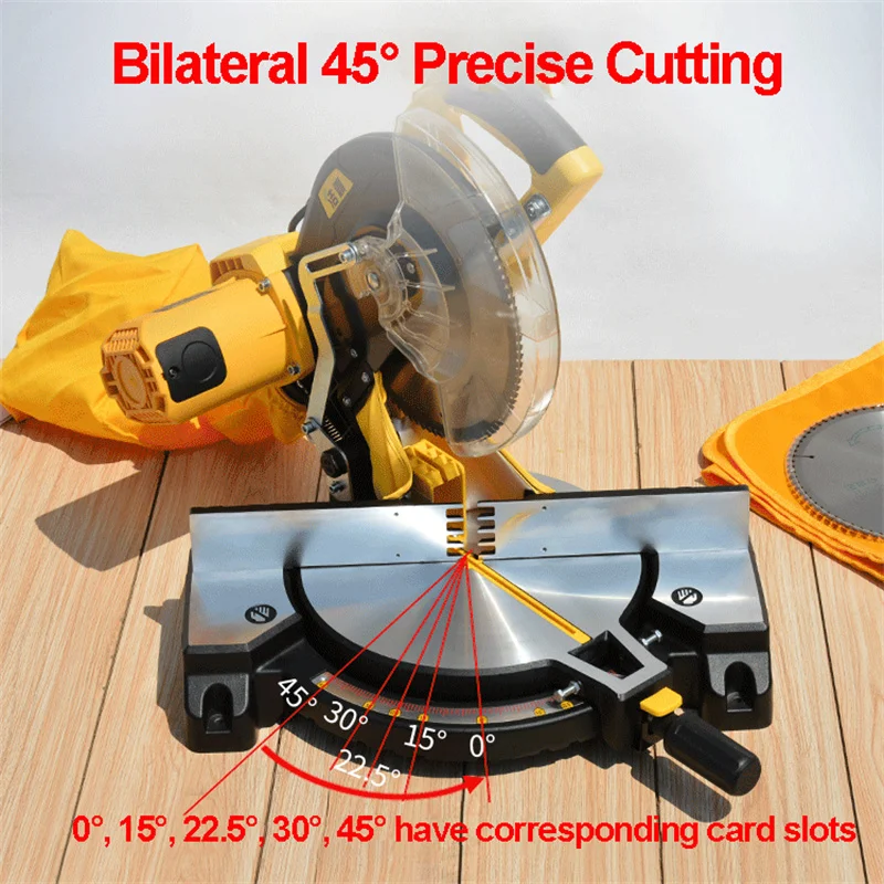 Multifunctional Dust-free Miter Saw 255A Small Woodworking Dust-free Cutting Saw High-precision 45 Degree Cutting Machine