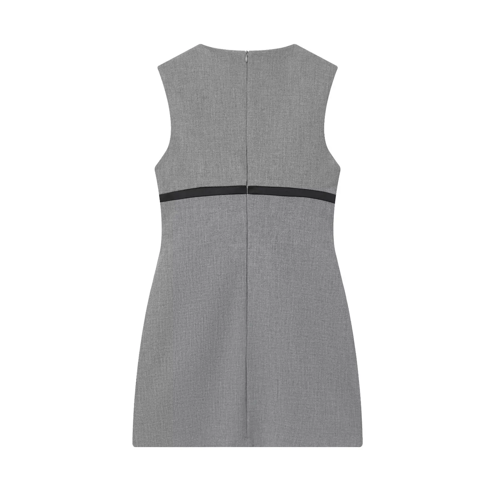 Ele ort Raso di seta Dr con design a nodo Autunno Nuovo arrivo Donna Faion Casual Taglio dritto Aderente Dr