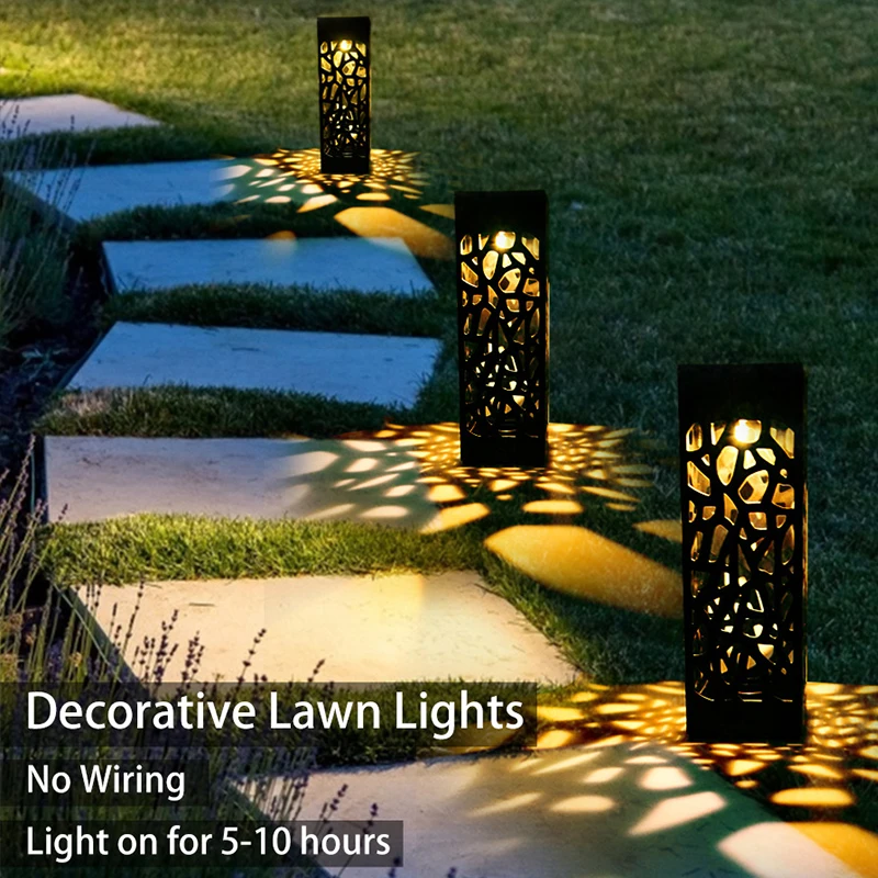 Lawn Lamp Solar Led Light Outdoor Garden Decoration Waterproof Sunlight Solar Lamp Garden Street Lanterns For Yard Courtyard