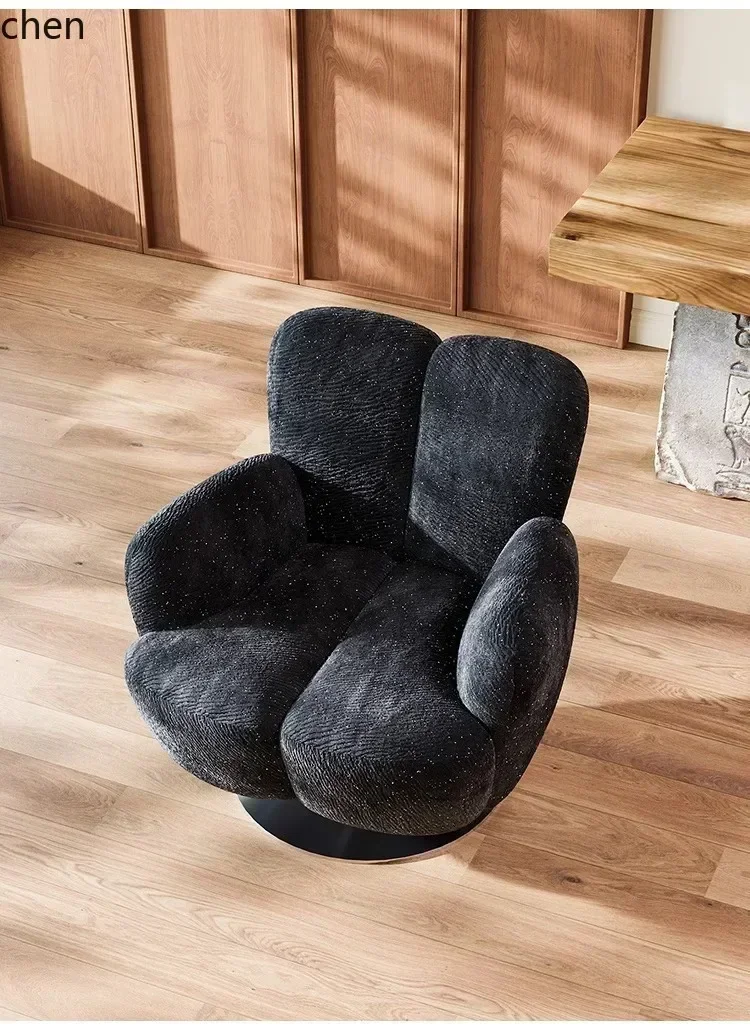 y8- Single Sofa Chair Living Room Bedroom Sofa Starry Sky Rotating Chair