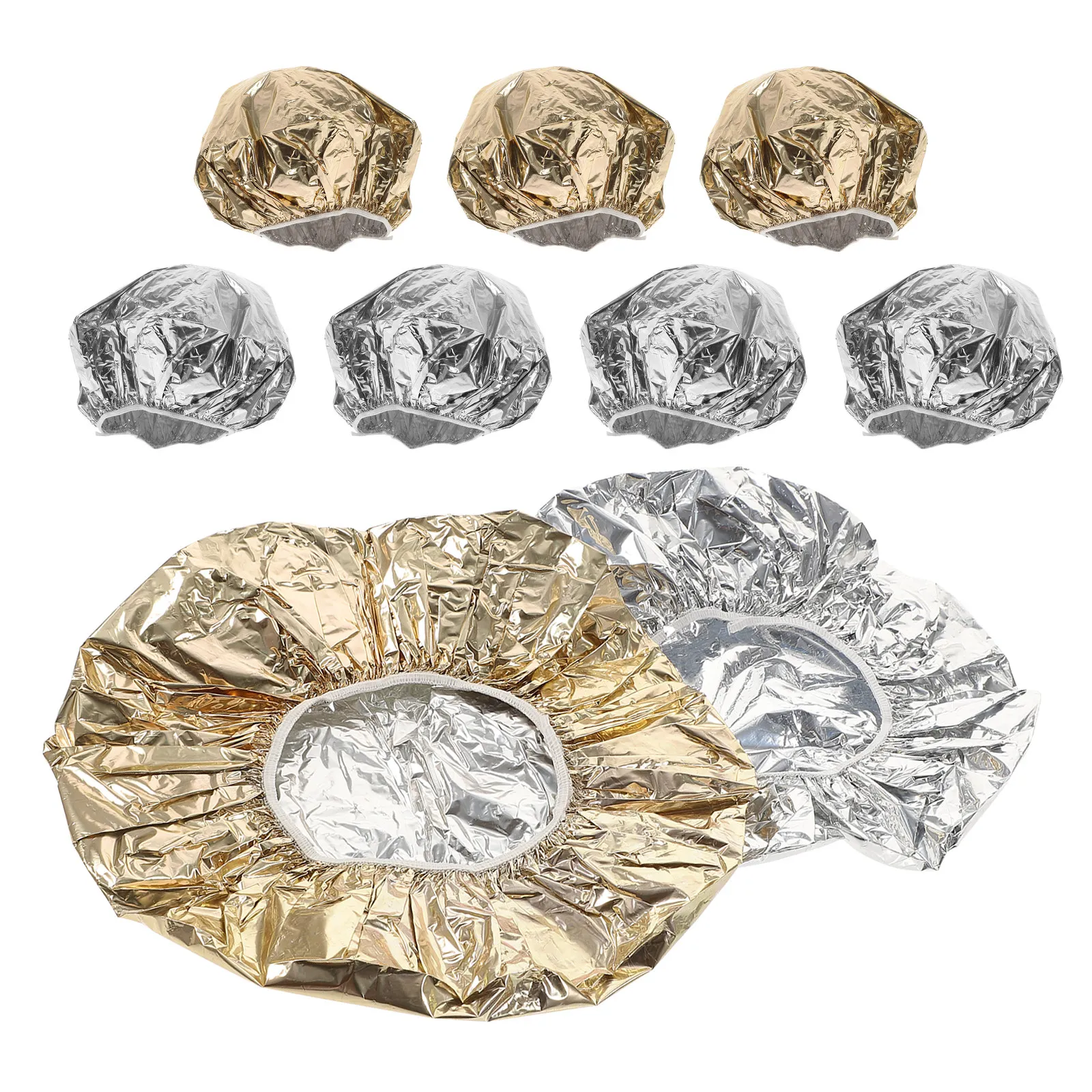 9Pcs Hair Processing Caps Thermal Foil Heat Caps Deep Conditioning Hair Mask Cap Salon Home Use Professional Heat Cap