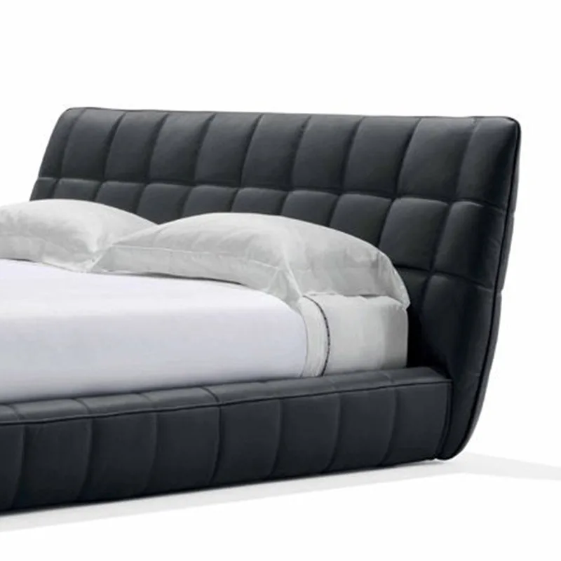 Luxury house high-end furniture brand Medusa leather bed