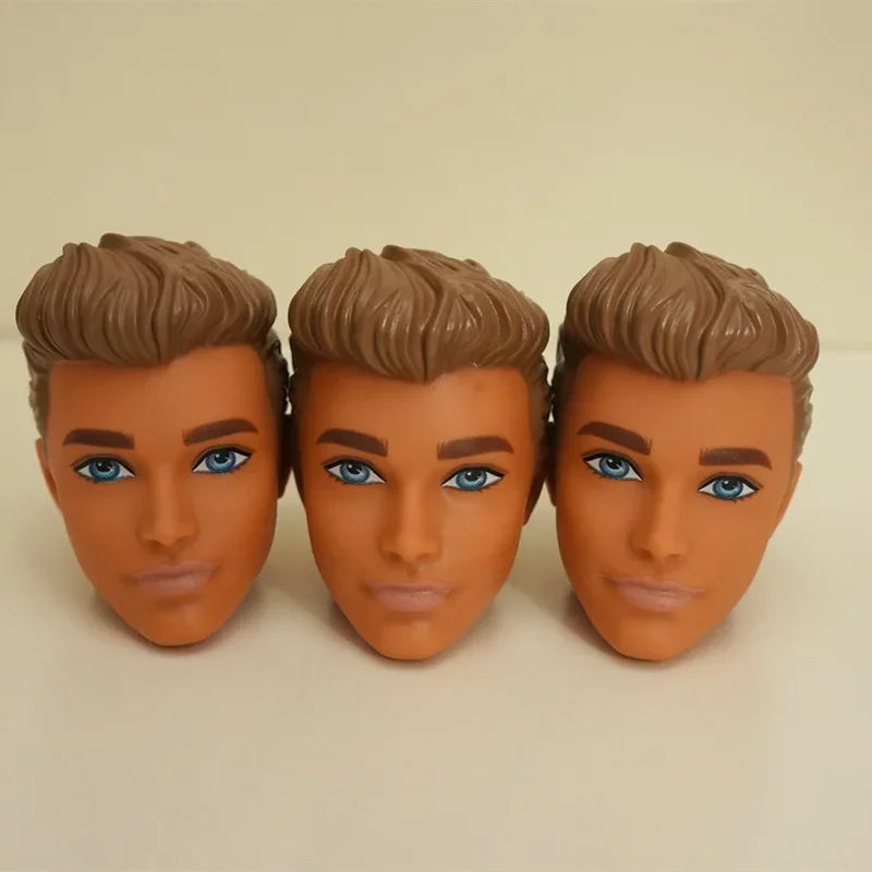 1 Pieces 30cm Ken Doll's Head Tan Skin Head Accessories Toys for Children