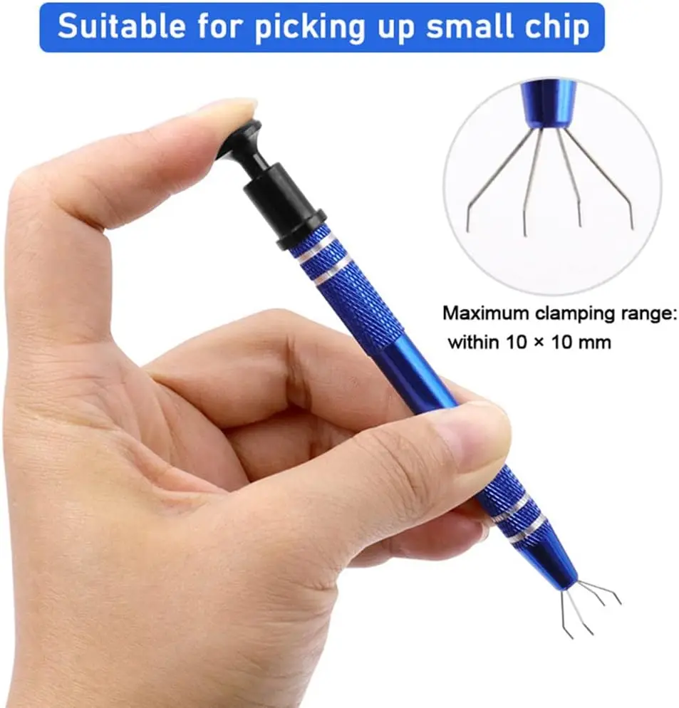 Professionele Sieraden Houder Piercing Ball Grabber Schroef Kraal Pick-Up Pen Tool Grijper Prong Pincet W/ 4 Klauwen Diy Maken Tool