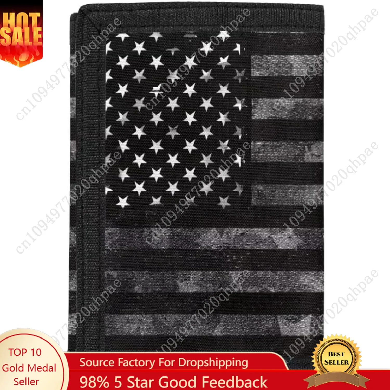 Coldinair خمر العلم الأمريكي الفتيان محافظ للأطفال 9-12 كامو محفظة صغيرة ثلاثية الطي لصبي المراهقين إكسسوارات السفر للمدرسة