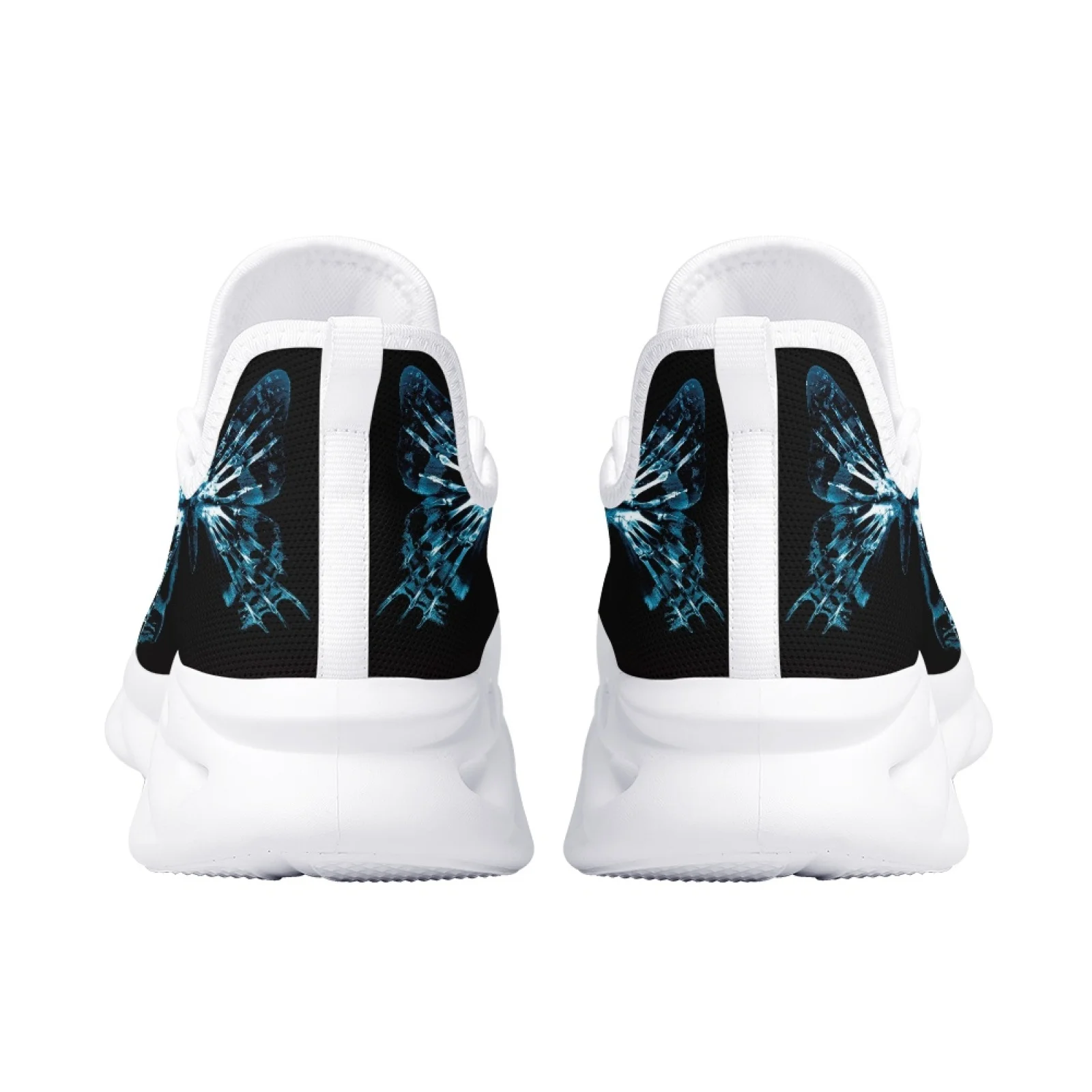 Belidome Technologies Radiologiqes Esqueleto Borboleta Design Sapatos Mulheres Malha Respirável Casual Sneakers Up Walking Calçado