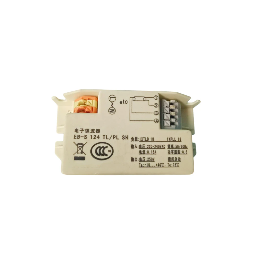 EB-STANDARD EB-S 124 TL/PL SH Input 220-240V For Philips PL-L 18W/22W/24W Lamp Rectifier EB-S124