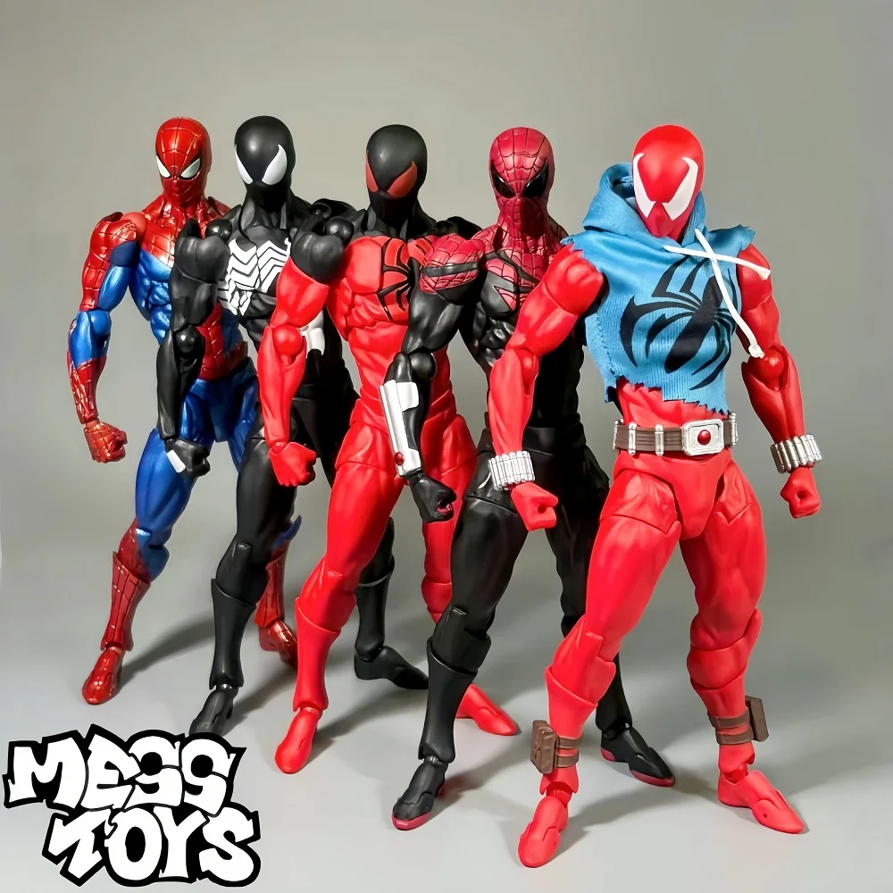 Mess Toys Serie Set Scarlet Spider-Man Anime Actionfigur PVC Sammlermodell Deko-Spielzeug Geschenke ﻿ ﻿