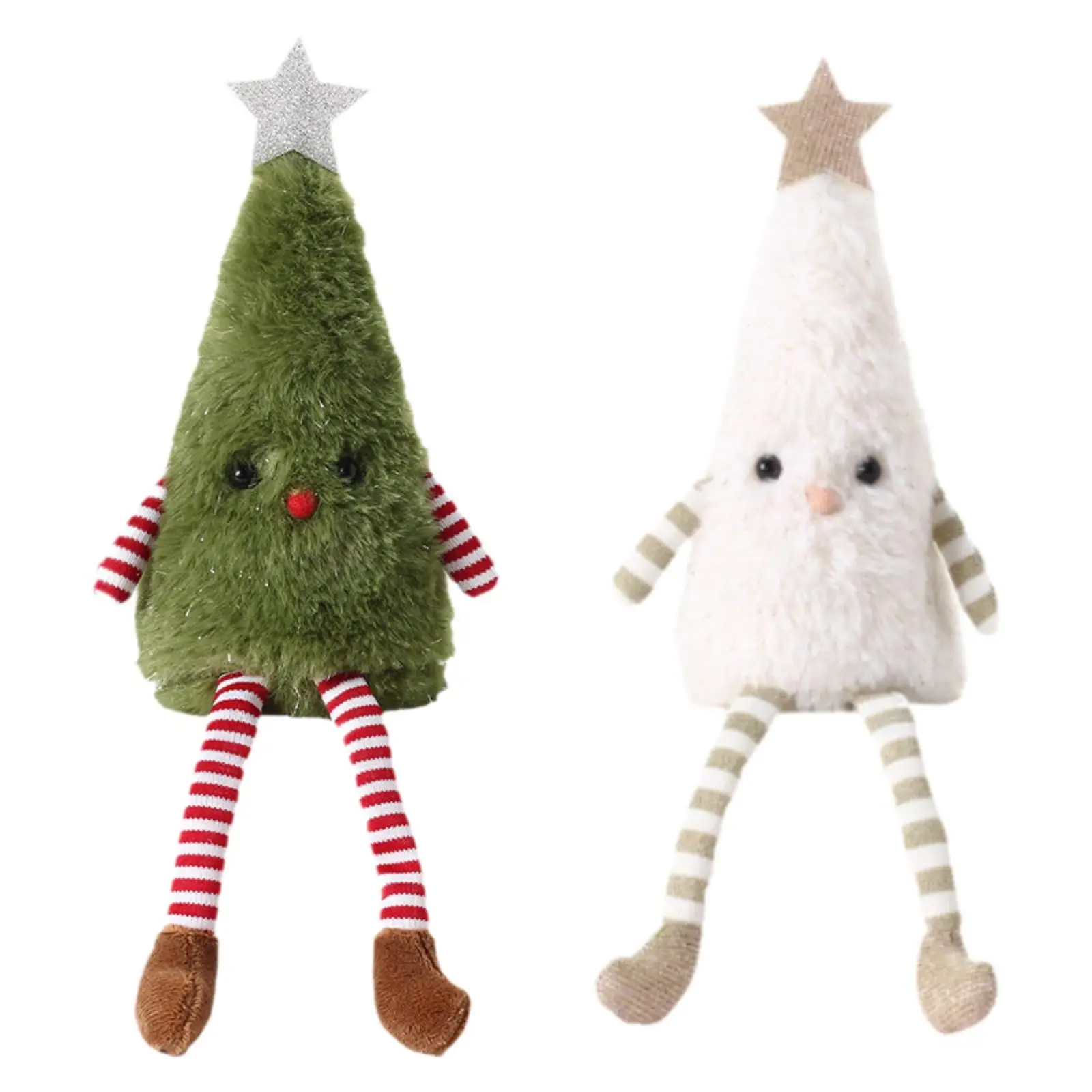 

Plush Christmas Tree Doll Ornament Funny Xmas Decor Decorative Christmas Decoration for Table Tabletop Desk Holiday Festival