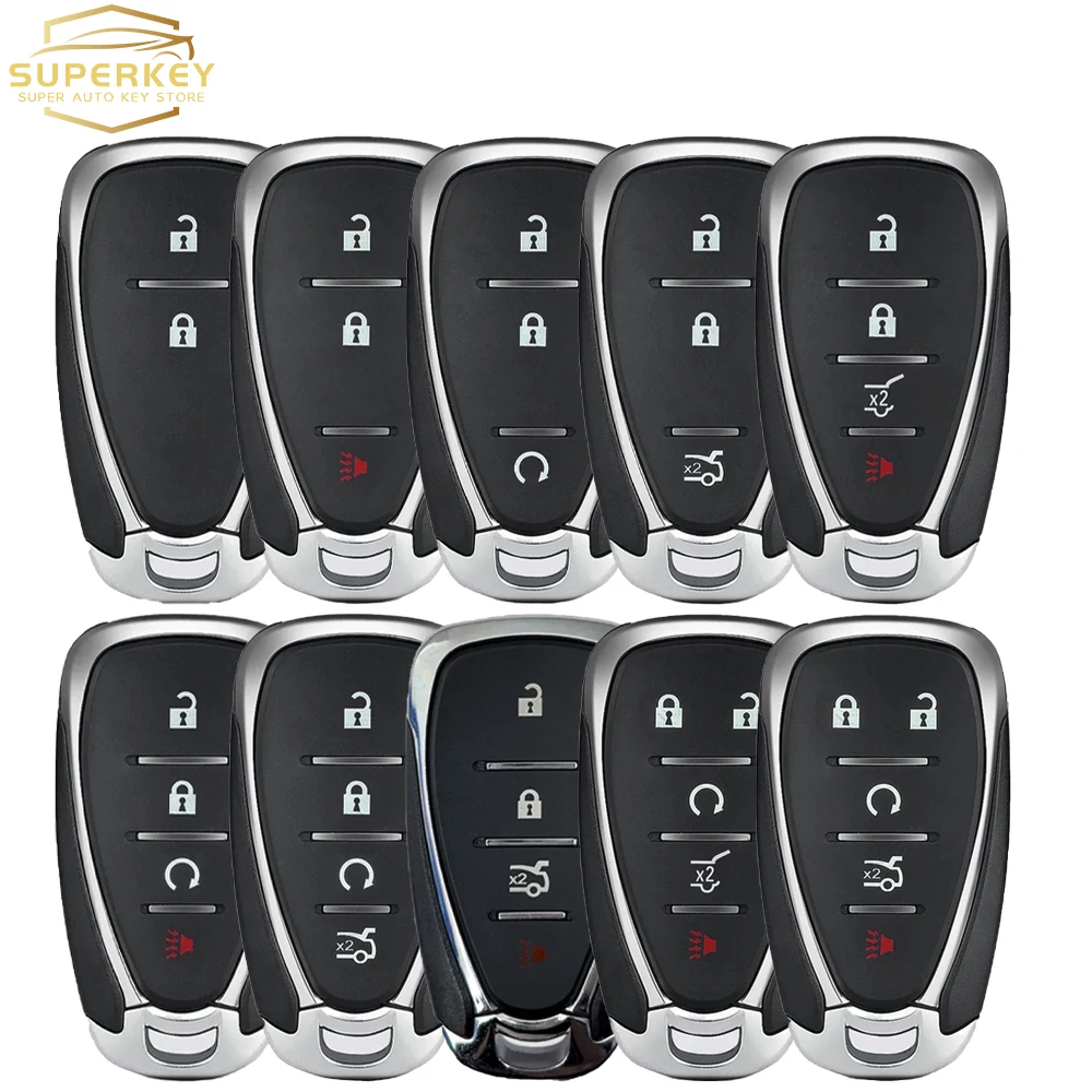 SUPERKEY 2/3/4/5 Buttons Remote Key Shell Case Fob For Chevrolet Chevy Camaro Cruze Malibu Equinox 2016 2017 2018 2019 2020