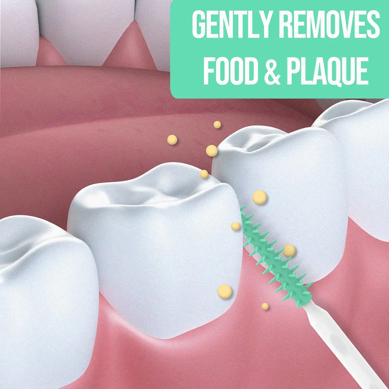 إيما برش يختار فرشاة النعناع المطاطية، عبوتان، 100 عبوة/عبوة