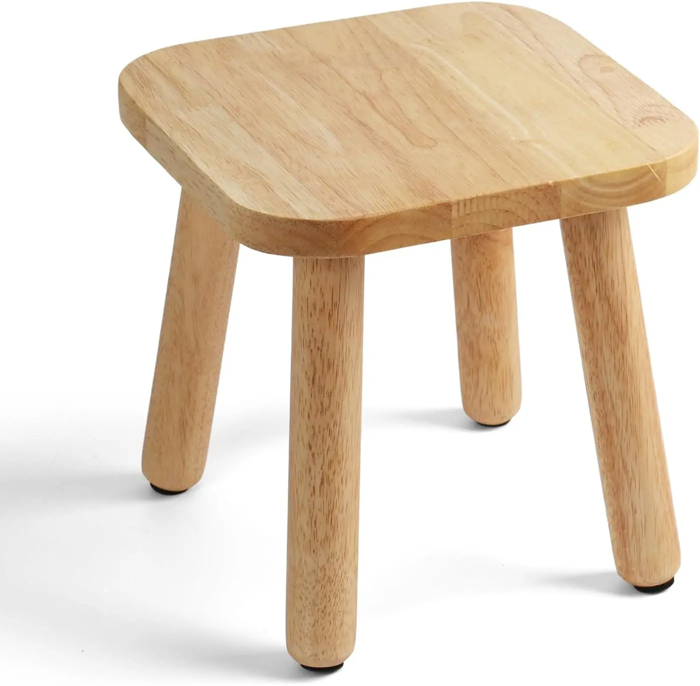 

Solid Wood Step Stool 9.3" - 300lbs Capacity Plant Stand Indoor, Smal Stools to Sit on, Multi-Use Footstool for Bathroo