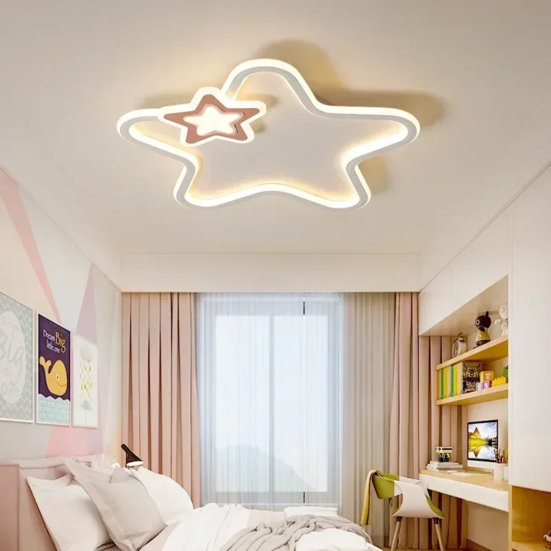 

LED Modern Star Ceiling Lamp For Children Living Room Study Aisle Balcony Chandelier Indoor Home Decor Lighting Fixture Luster