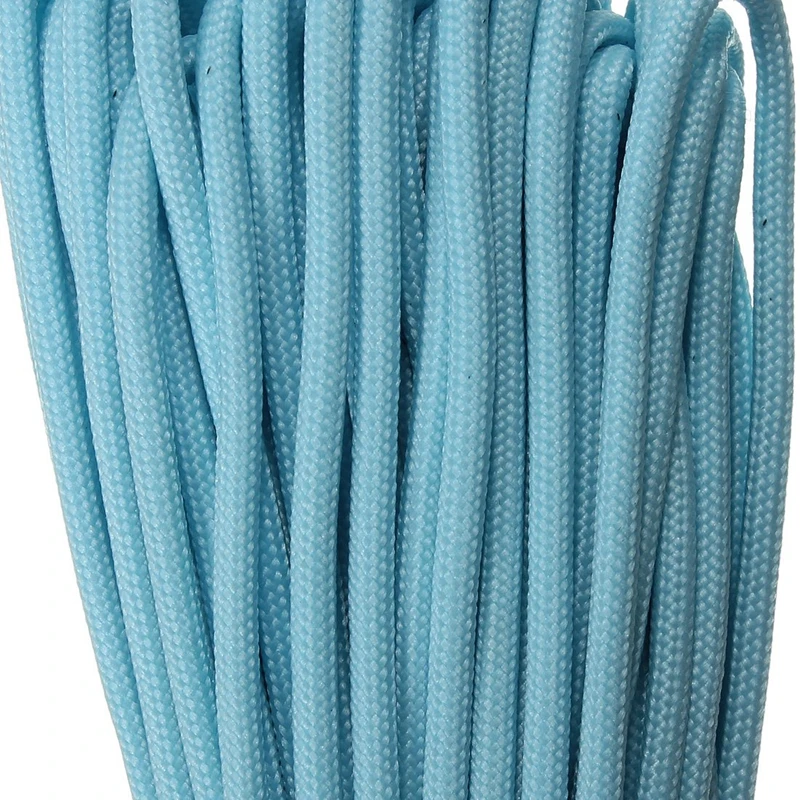 550Lb Paracord Parachute Cord Nylon Luminous Glow In The Dark 9 Core Strand Blue