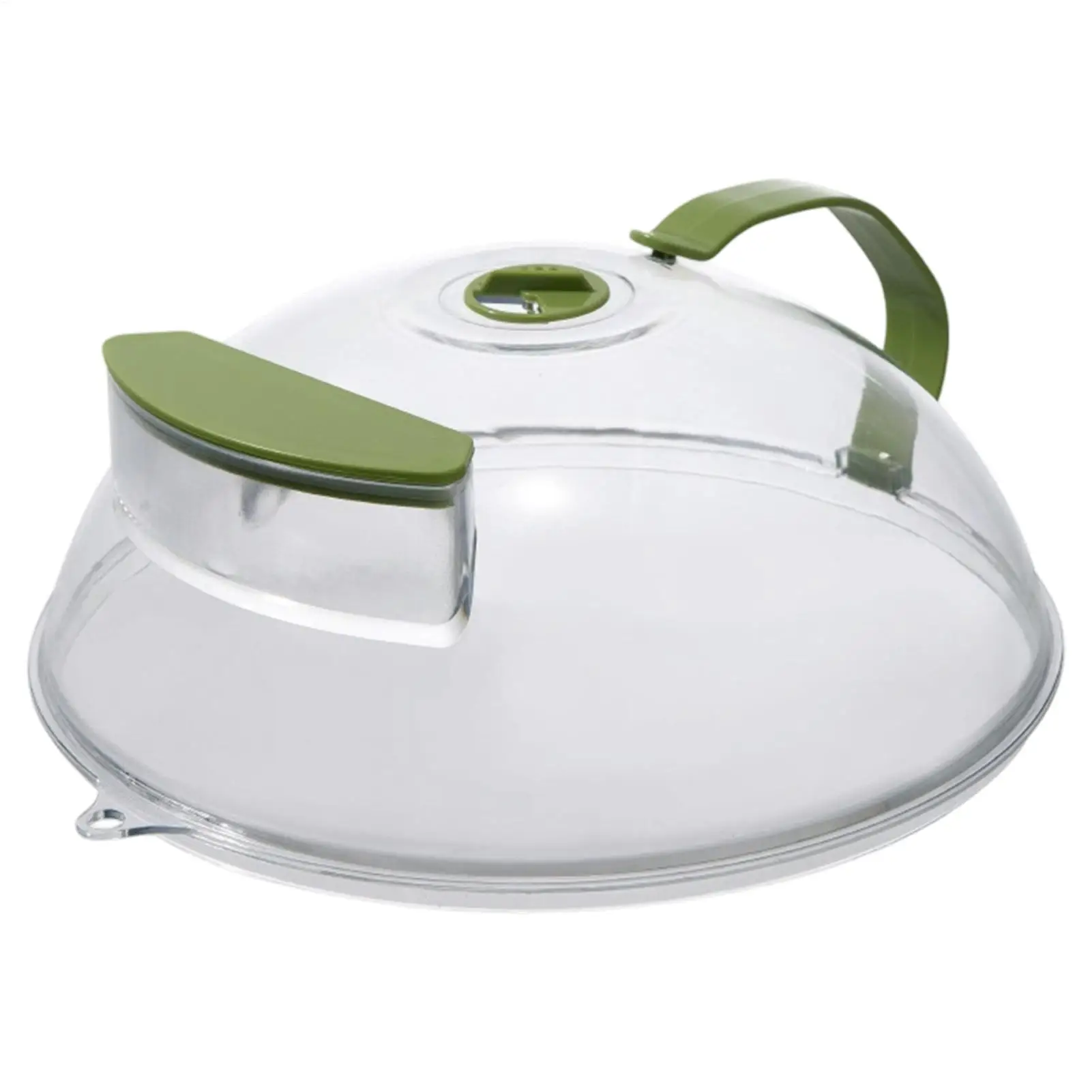 Versatile Clear Microwave Splatter Cover with Water Steamer and Ergonomic Handle for 10 Inch Plates Food Cover Kitchen Gadget