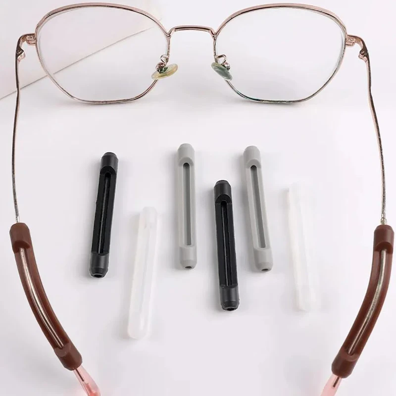 10-20pc Anti-slip Glasses Sleeve Silicone Temple Tips Eyeglass Retainer Eye Frame Leg Drag Fixed Ear Hook Bracket Glasses Access