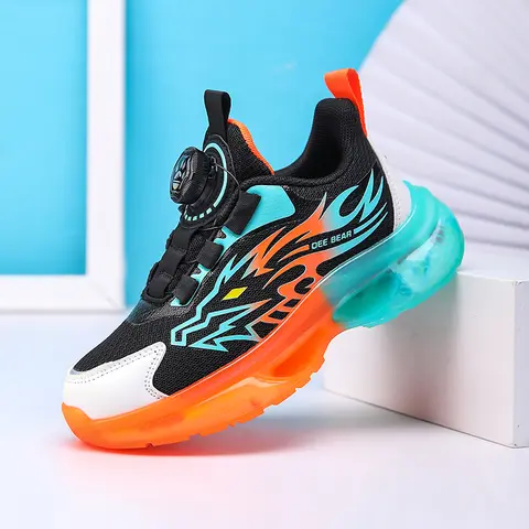 Kinder Sportschuhe Neue Mode Gemusterte Mesh Rutschfeste für Jungen Laufen Gehen Leichte Casual Turnschuhe für Kinder