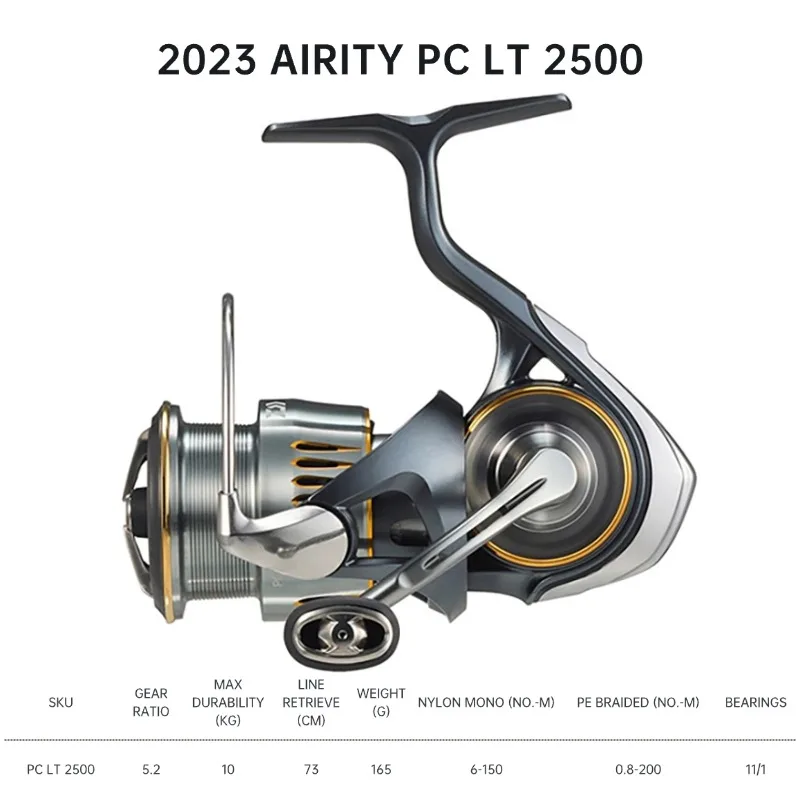 2023 DAIWA AIRITY LT/PC LT Spinning Fishing Reels 2000S-P 2000S-H