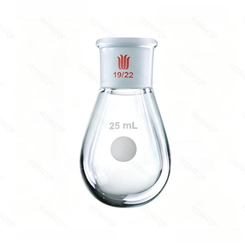 SYNTHWARE Thick walled eggplant shaped bottle, 5mL10mL25mL50mL100mL-3000mL, High strength, Heavy wall, Borosilicate glass flask