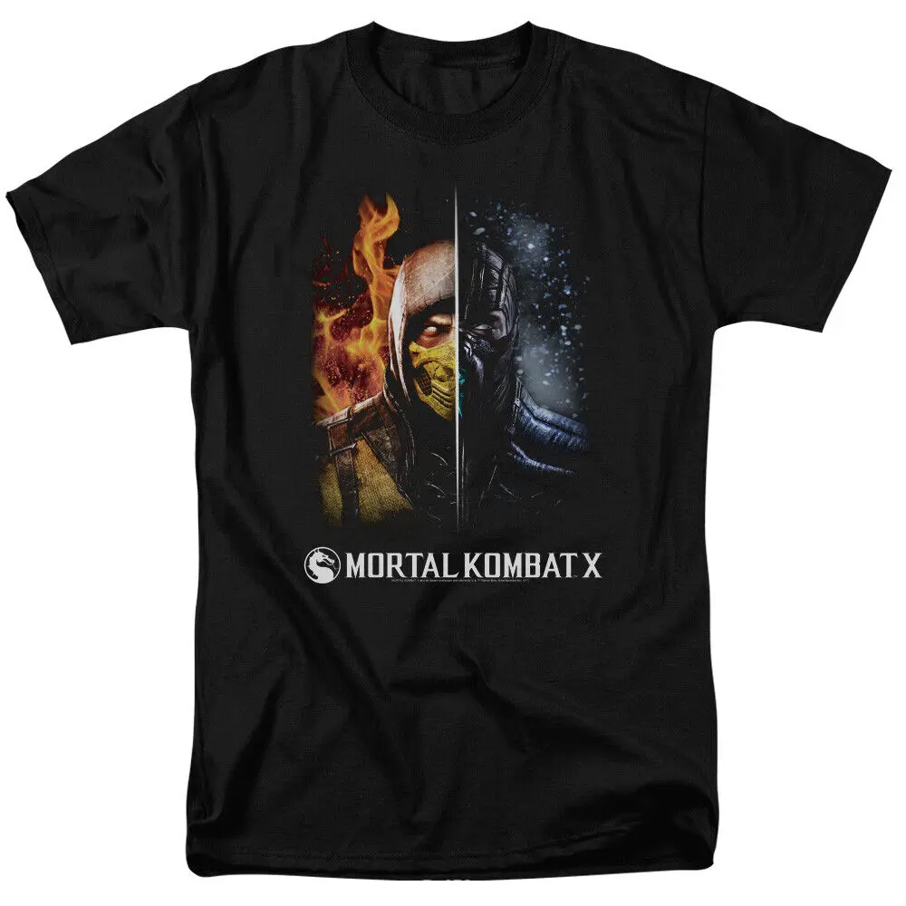 Mortal Kombat X Fire and Ice Licensed Adult T Shirt