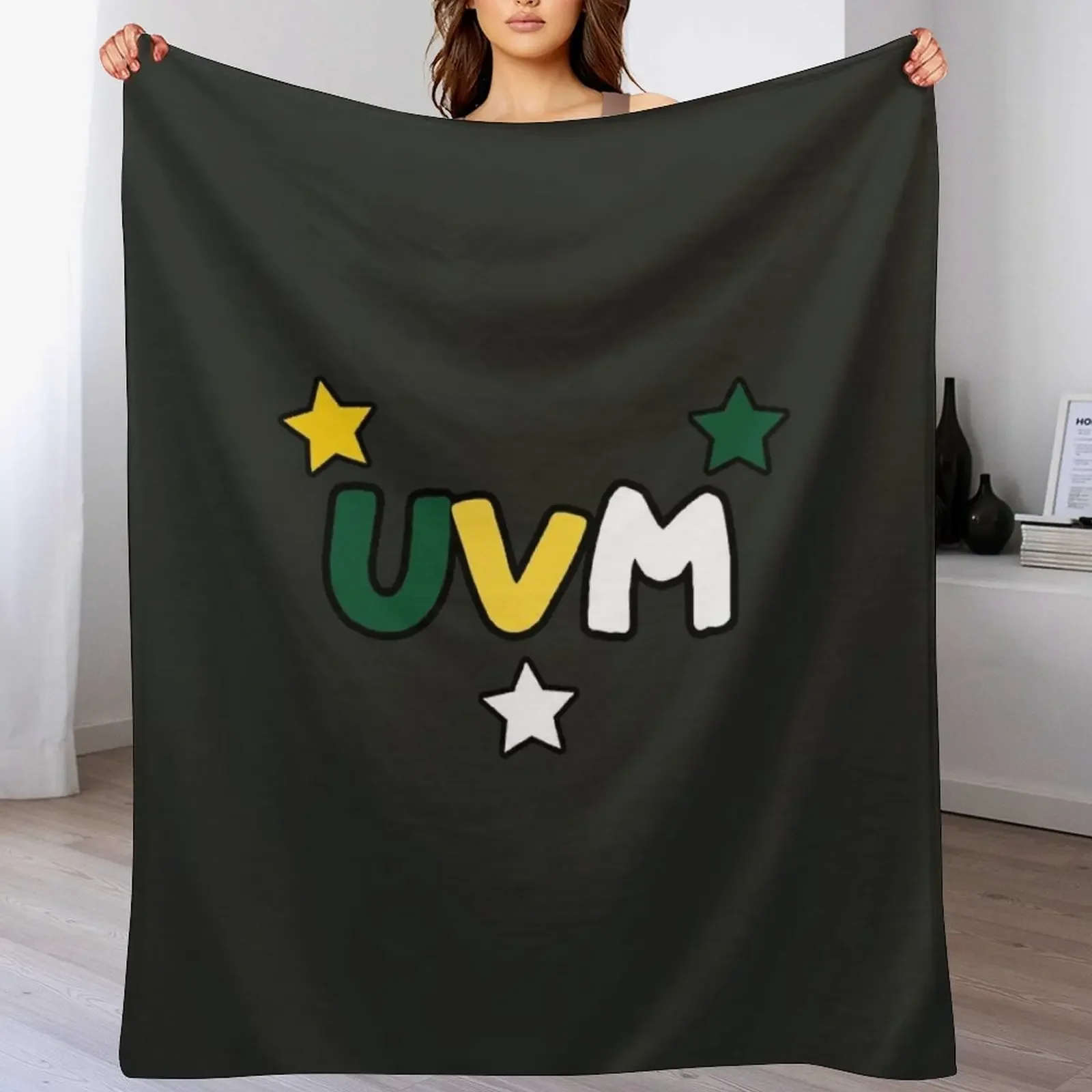 

Vermont Stars Throw Blanket warm for winter Baby Camping Sofas Blankets