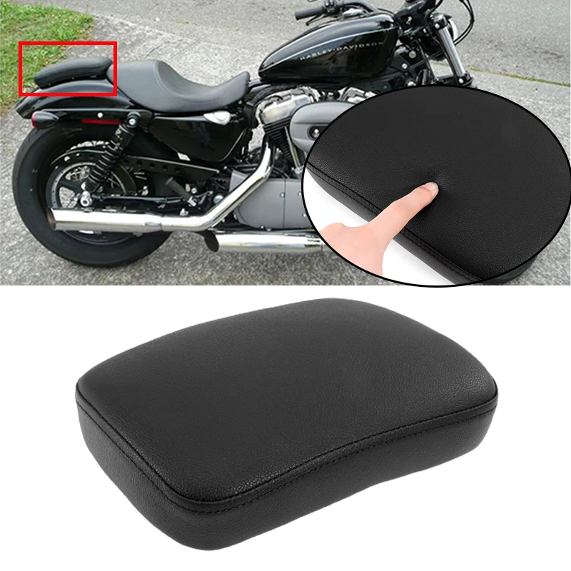 Motorcycle Rear Passenger Cushion 6 Suction Cups Pillion Pad Suction Seat for Harley Motorcycle Custom