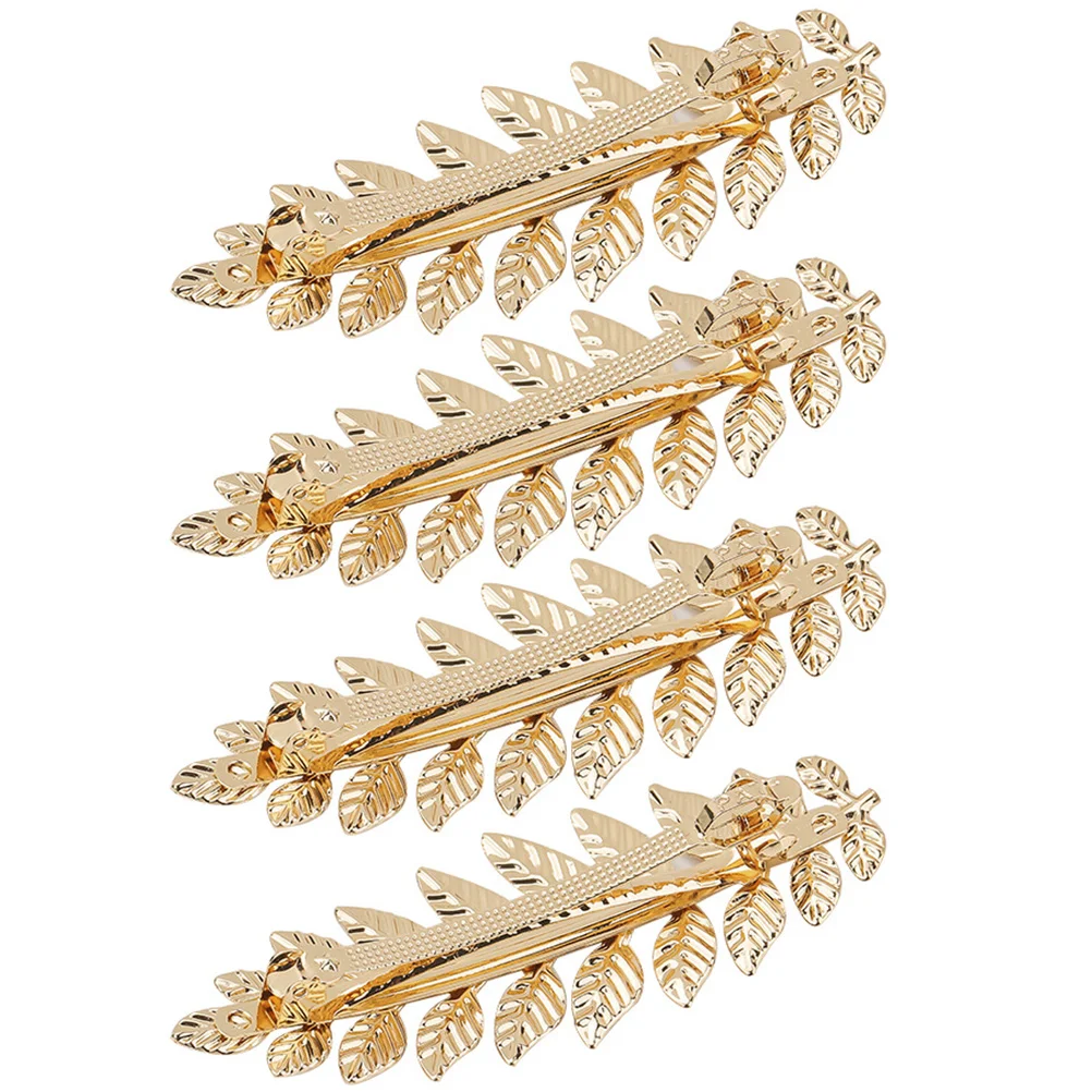 

4 Pcs Iron Hair Clips for Thick Hair Ponytail Accessories Durable Spring Comfortable Long Lasting Girls Hairpins