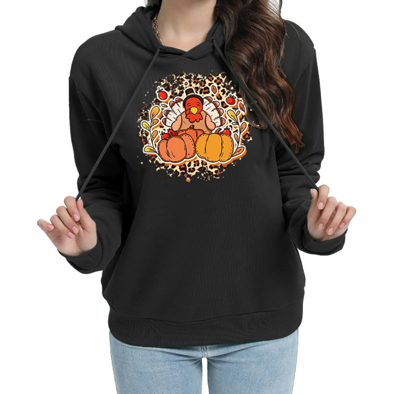 

Nadanbao New Design Pumpkin Hoodies Letter Print Men Woman Hip Hop Y2K Hoodie Hooded Sweatshirts Pullovers Unisex Clothing