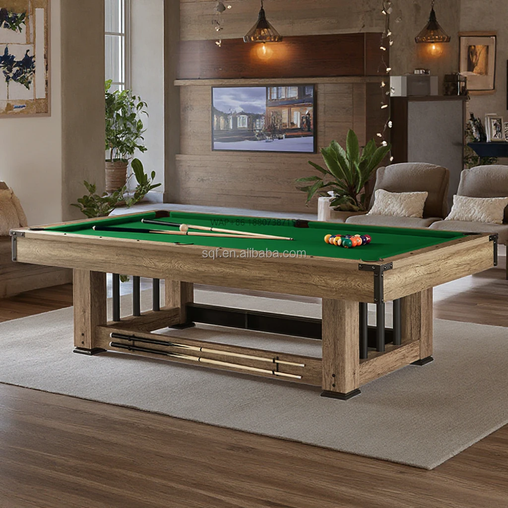 

Factory Wholesale Modern Luxury High Quality Billiard Pool Table American Multi-Functional 3 in 1 9ft Billiard Table