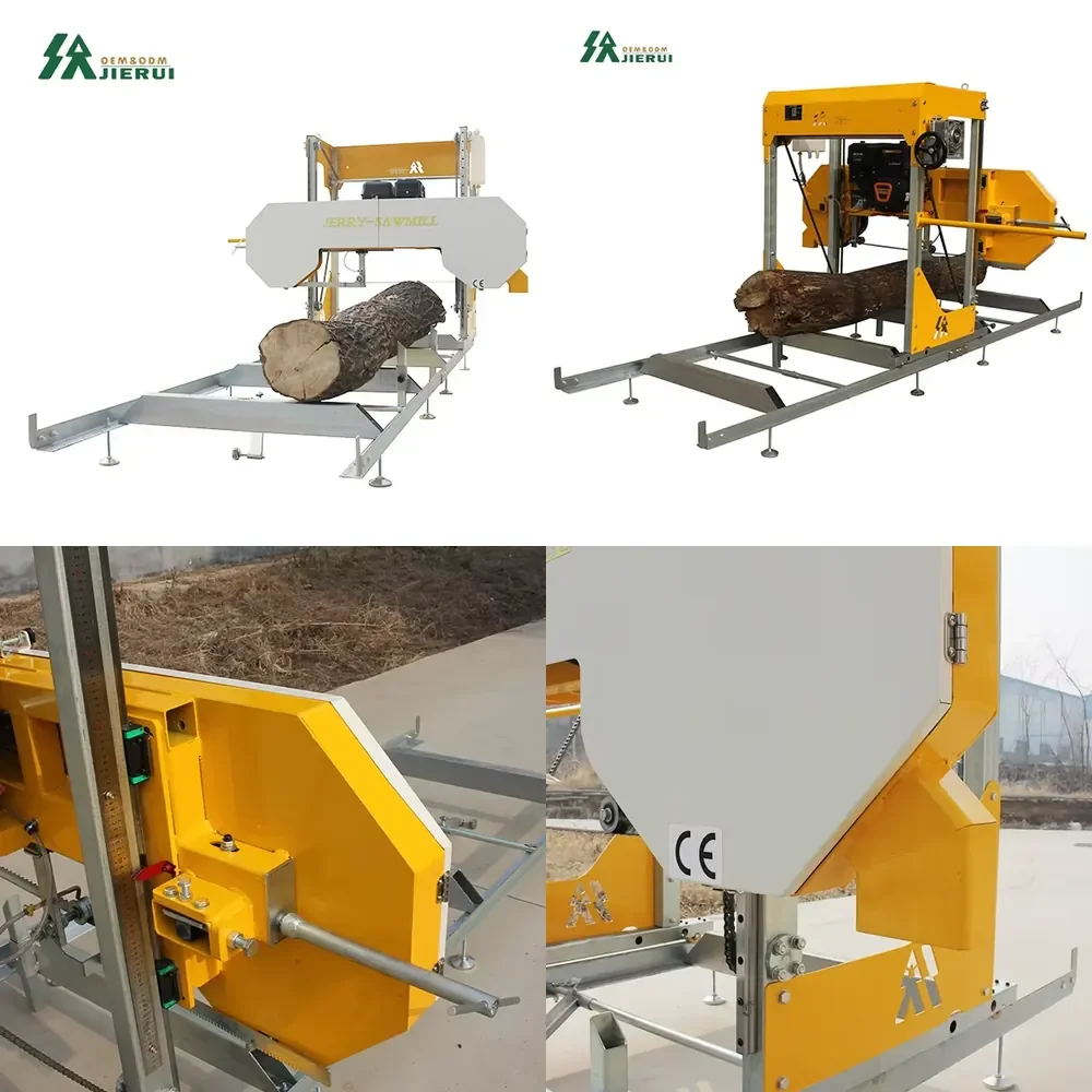 

Electric Portable Sawmill with Blade Woodworking Cutting Sawing Machine Horizontal Style Band Sawmill Log Cutting Machine